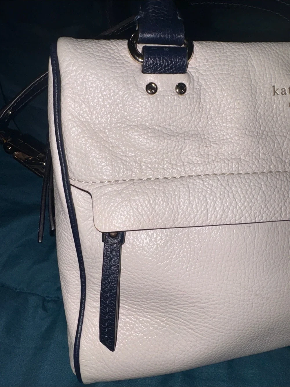 Kate Spade Grant Park Hadlen Leather Satchel Crossbody ** Free Dusty!